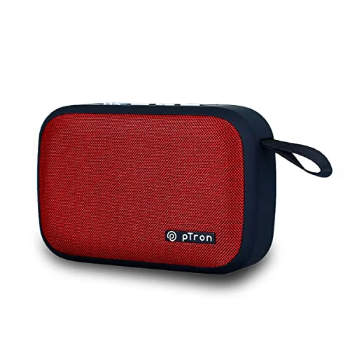 pTron Newly Launched Musicbot Lite 5W Mini Bluetooth Speaker with 6Hrs Playtime, Immersive Sound, 40mm Driver, BT5.1 with Strong Connectivity, Portable Design, Integrated Music and Call Control (Red) - image 2