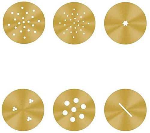 Whizzo Pure Brass 450gm Sev Sancha Machine with Free 6 Different Jali for Making Different Types of Sevaiya, Sev, Gathiya Murukku, Chakli, Bhujia Etc - image 1