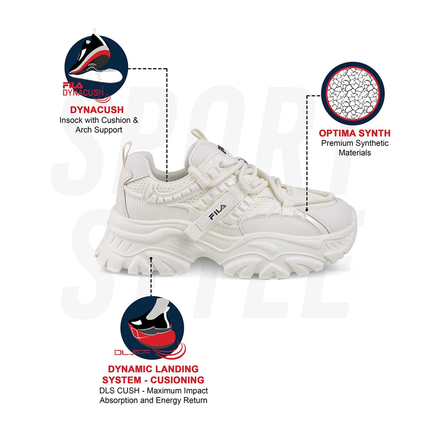 Fila Womens Envi Victori Beige Sneakers - image 2