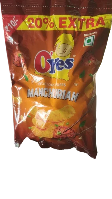 50x O'Yes Delicious Puffs Manchurian - 32G - Pack of 50