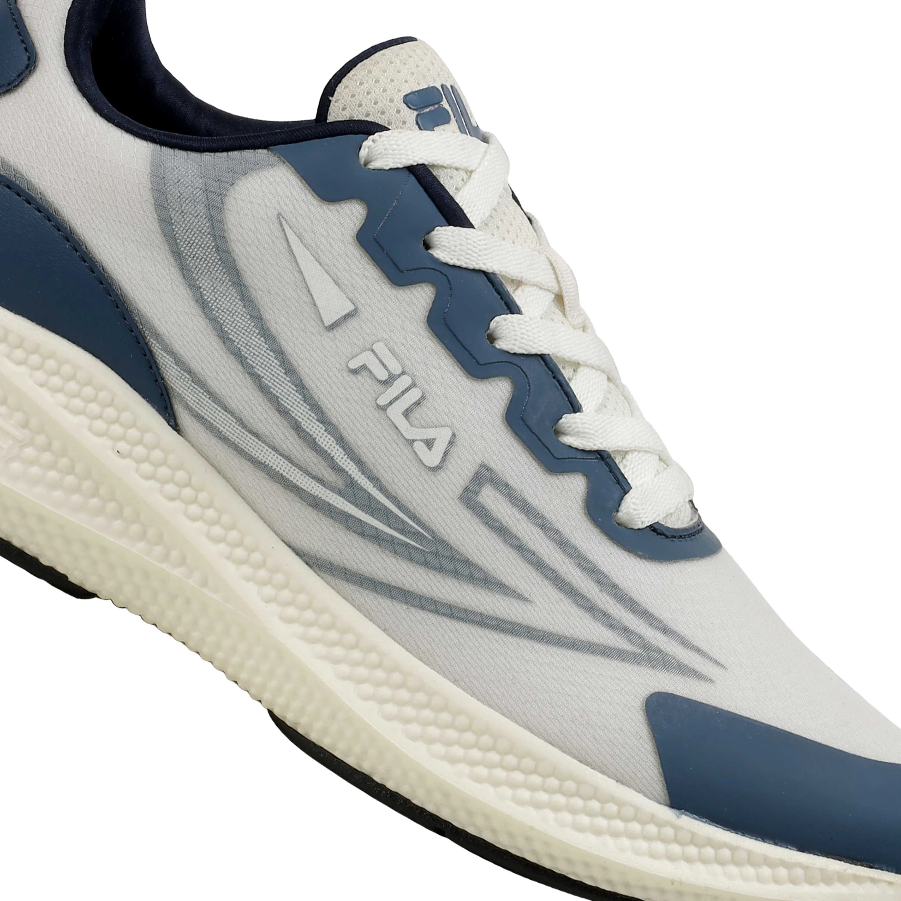 Fila Men White-Navy Tekno Shoes - image 1