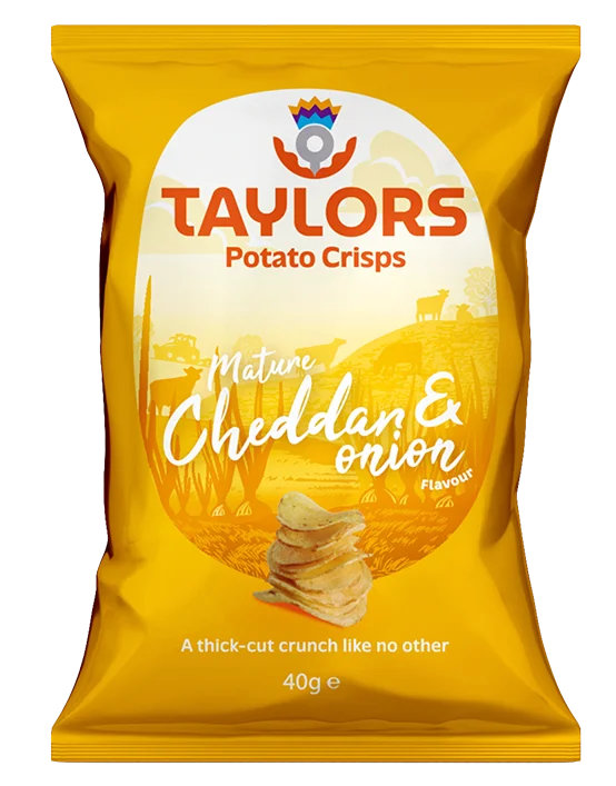 Mature Cheddar & Onion Flavour Potato Crisps 150G