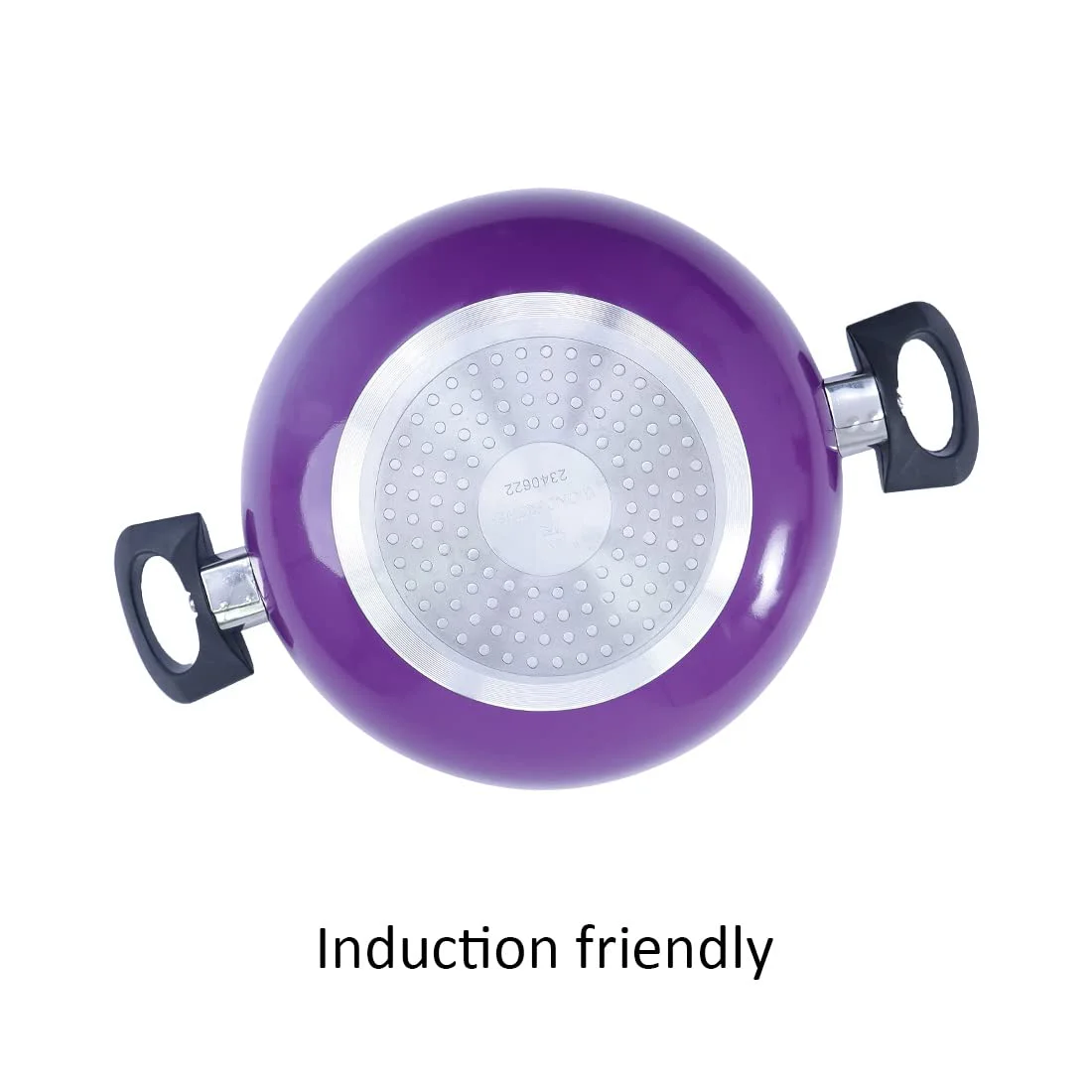 Wonderchef Valencia Non-Stick Kadhai with Glass Lid | Induction Friendly | 2 litres Capacity | Size 24 cm Kadai - image 2