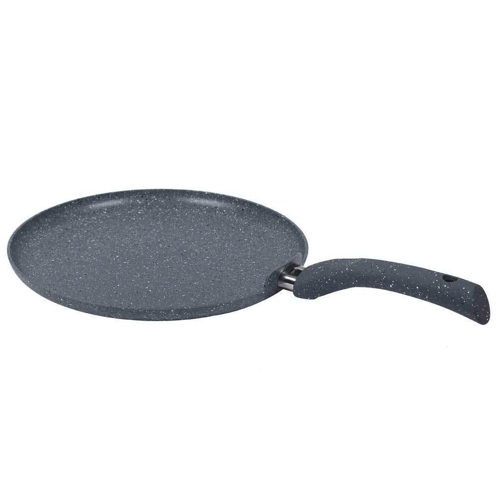 Wonderchef Granite Forged Non-Stick and PFOA-Free Aluminium Indian Cooking Dosa Tawa Crepe Pan, 24 cm Pan, Grey - image 1