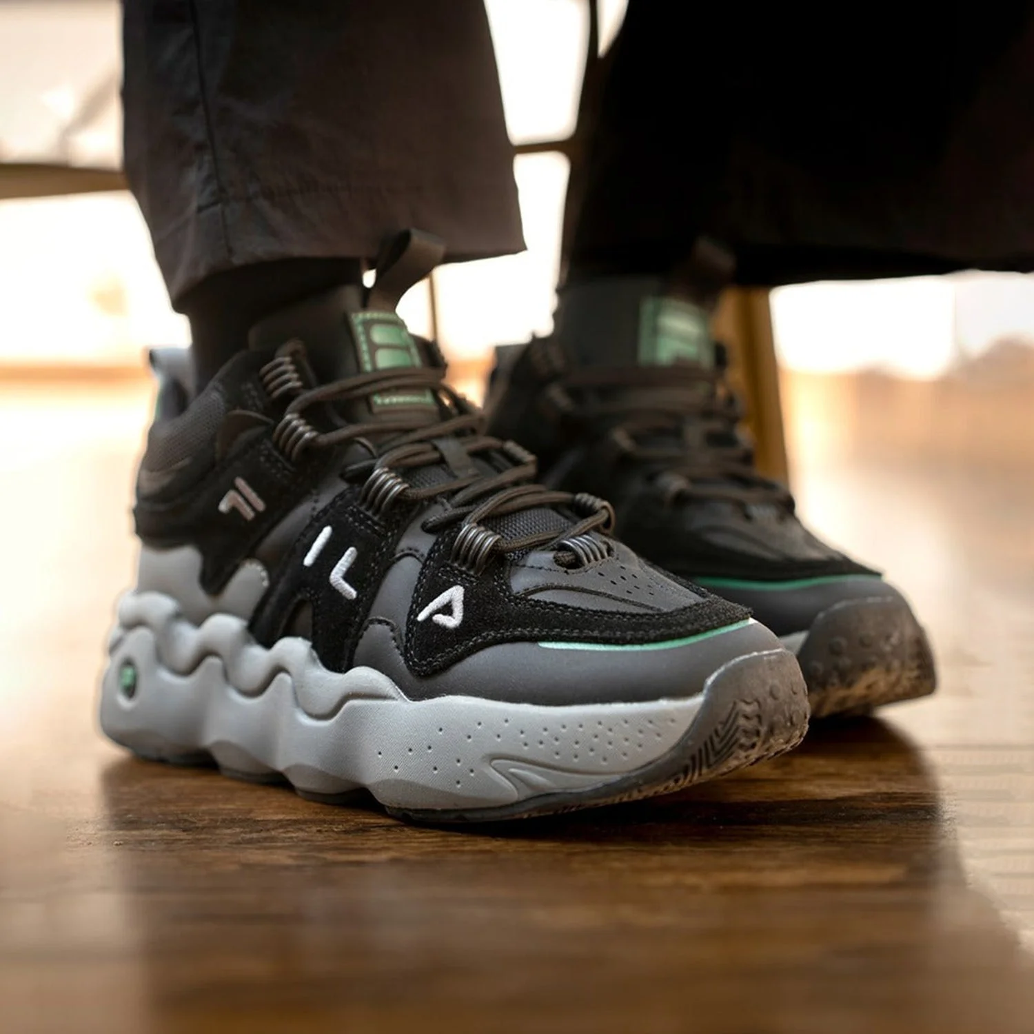 Fila Unisex Ri-Tss High Iii Black Sneakers - image 2