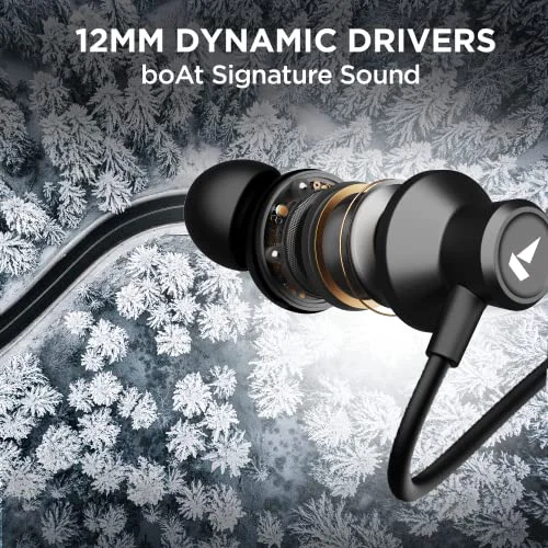boAt Rockerz Apex Bluetooth Wireless in Ear Earphones with Spatial Bionic Sound Powered by Dirac Virtuo™, Touch Sensors, Beast™ Mode, ENx™ Tech,30H Playtime,ASAP™ Charge(Stellar Black) - image 1