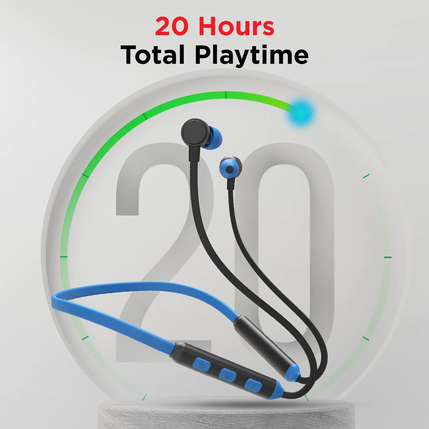 boAt Rockerz 103 Pro Bluetooth in Ear Neckband with Beast Mode(40Ms Low Latency), Enx Tech, ASAP Charge(Fast Charge), Upto 20Hrs Playback, Signature Sound, Bt V5.3 & Ipx4(Blue) - image 2