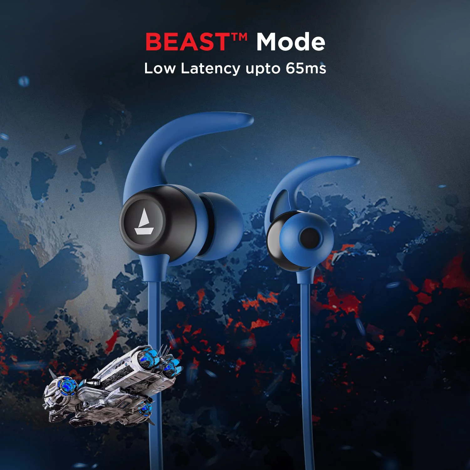 boAt Rockerz 255 Neo in-Ear Bluetooth Neckband with Mic with ENx Tech, Smart Magnetic Buds, ASAP Charge, Upto 25 Hours Playback, 12MM Drivers, Beast Mode, Dual Pairing (Furious Blue) - image 1