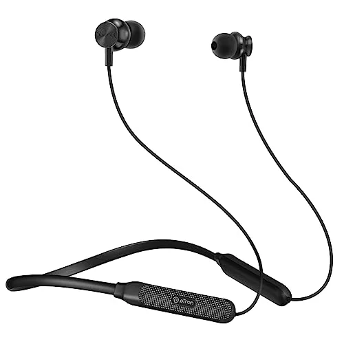 pTron Tangent Duo Bluetooth 5.2 Wireless in Ear Earphones with Mic, 24Hrs Playback, 13mm Driver, Deep Bass, Fast Charging Type-C Neckband, Dual Pairing, Voice Assistant & IPX4 Water Resistant (Black) - image 2