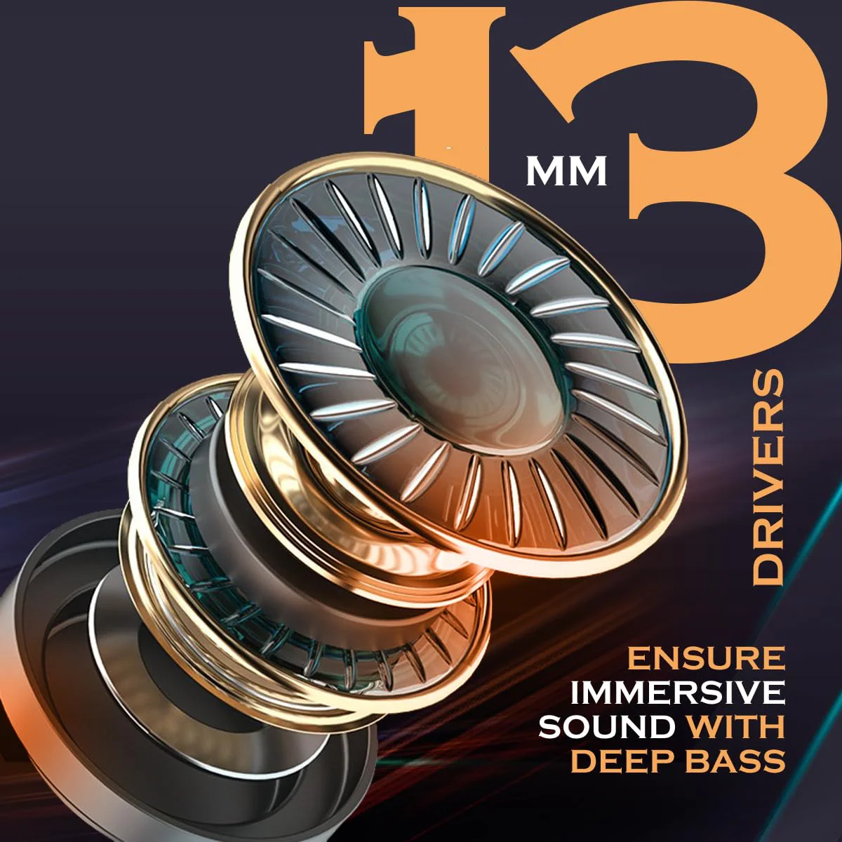 pTron Newly Launched Bassbuds Razer TWS Earbuds, 40ms Gaming Low Latency, TruTalk AI-ENC Calls, Deep Bass, 45Hrs Playtime, HD Mic, in-Ear Bluetooth 5.3 Headphones, Type-C Fast Charging & IPX5 (Black) - image 2