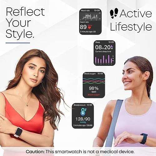 pTron Newly Launched Reflect Callz Smartwatch with Bluetooth Calling, 1.85" Full Touch Display, 600 NITS, Digital Crown, 100+ Watch Faces, HR, SpO2, Sports Mode, 5 Days Battery Life & IP68 (Gold) - image 1