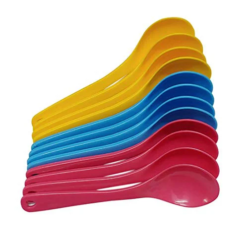 faas 12 Pcs Food Plastic Spoon Set for Baby Feeding Plastic Table Spoon Set Plastic Tea Spoon, Coffee Spoon Set - image 2